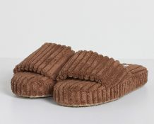 BIANCA CORD SLIDE - CHOC