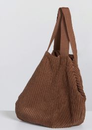BIANCA CORD TOTE BAG - CHOC