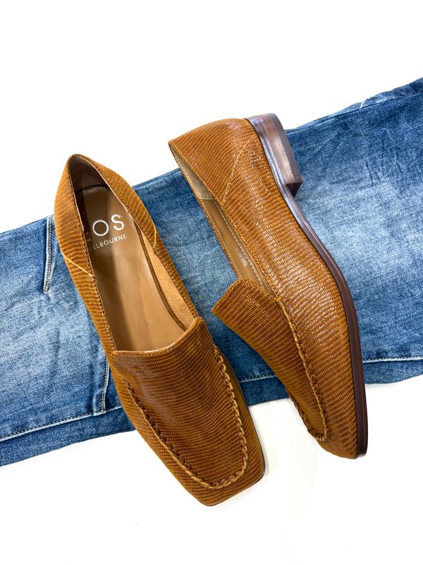 DYLAN EMBOSS SUEDE - BRANDY
