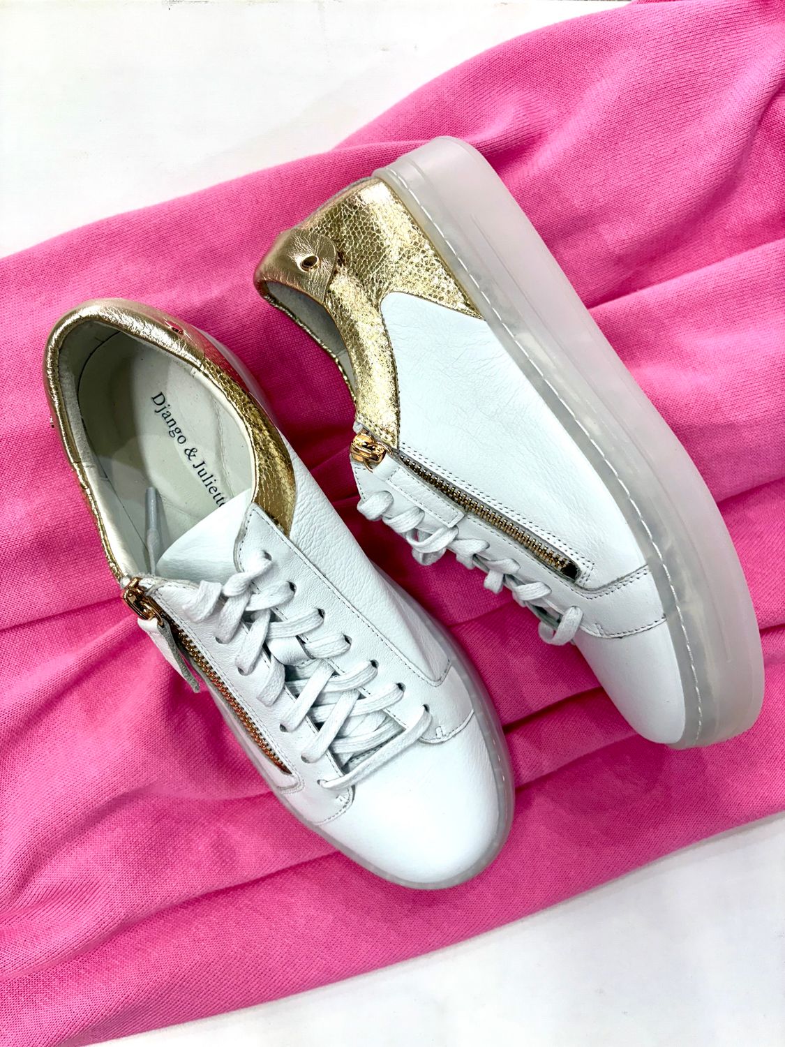 NOXXIE SNEAKER - WHITE/GOLD - D+J