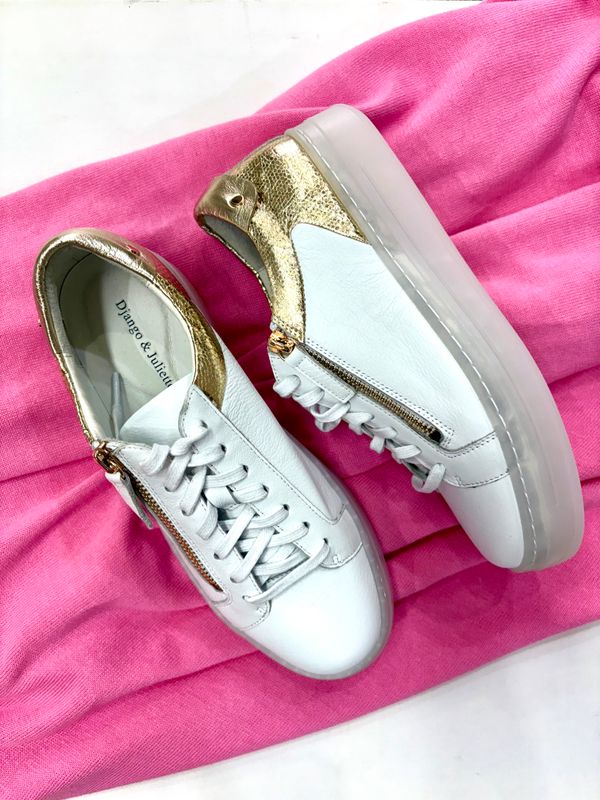 NOXXIE SNEAKER - WHITE/GOLD - D+J
