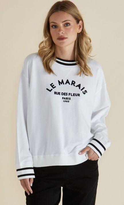 MARAIS SWEAT - BLK &amp; WHT