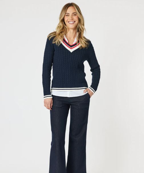 OXFORD JUMPER - NAVY