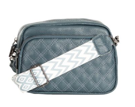 PHOEBE LEATHER BAG - BLUE
