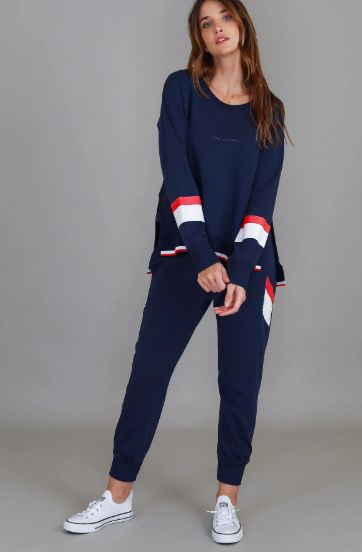 JORJA LOGO SWEATPANTS - NAVY
