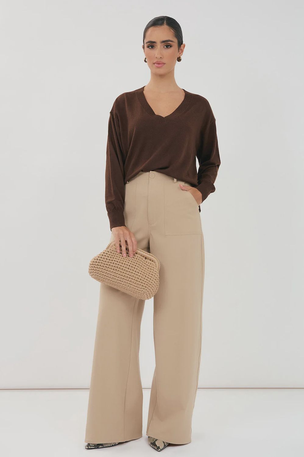 EMMIE LONG PANT - CAMEL