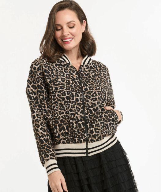LEO BOMBER JACKET - BEIGE