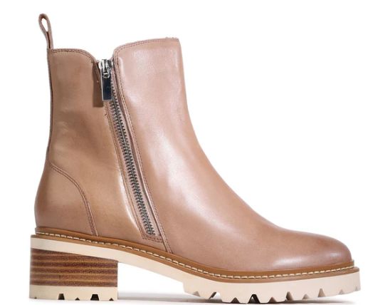 LINDIRA LEATHER BOOT - TAUPE