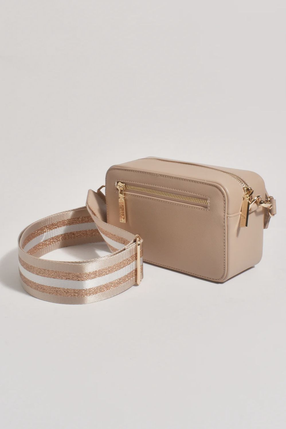 IVY WEBBING CROSSBODY - TAN