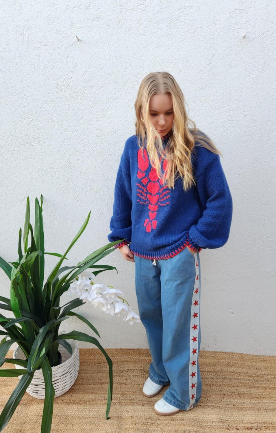 BF LOBSTER SWEATER - BLUE
