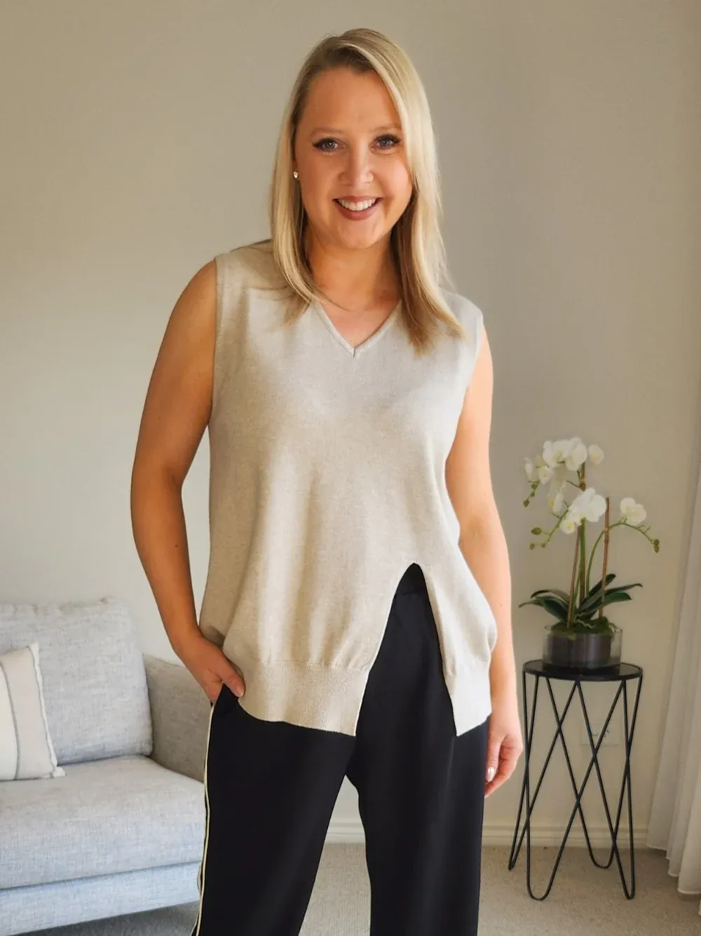 VICKY VEST - NATURAL