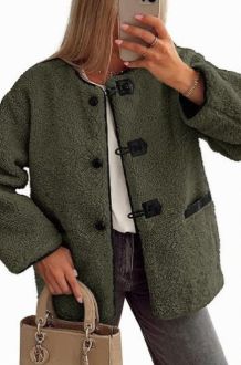 TANIA FAUX JACKET - KHAKI