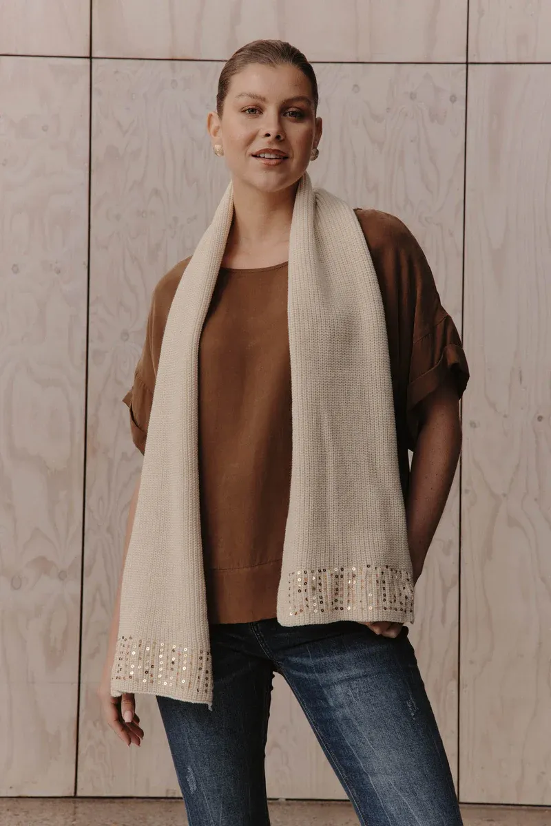 SANTANI SCARF - ECRU
