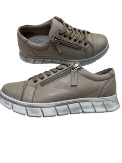 UNISON LEATHER SNEAKER - STONE