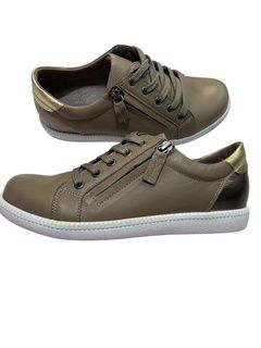 CABLI LEATHER SNEAKER - MOCHA