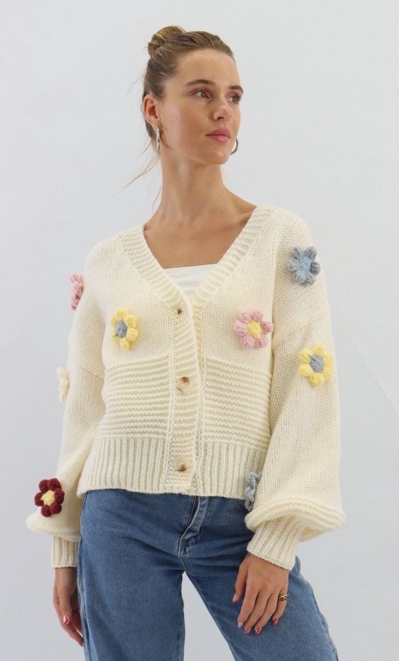 STEREO CARDI - CREAM
