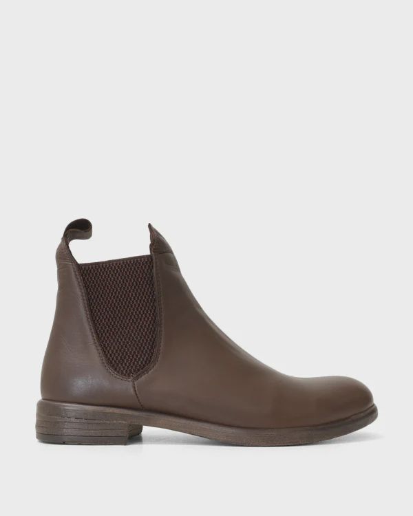 BEYONCE LEATHER BOOT - CACAO