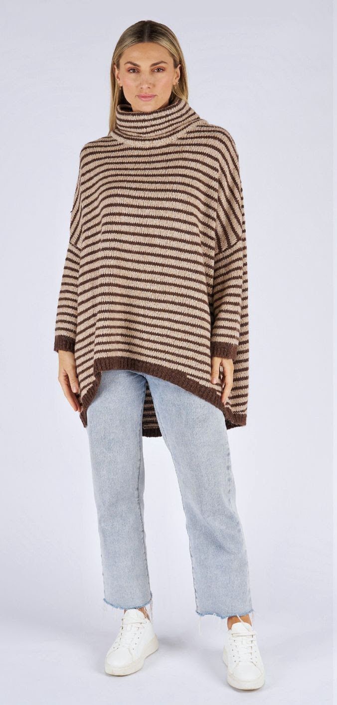 YARA MOHAIR KNIT - CHOC