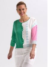 THREAD DETAIL CARDI - APPLE