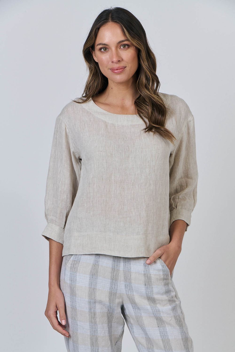 MIA SLEEVE BLOUSE - NATURAL