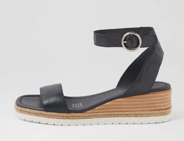 IRISH LEATHER HEEL - NAVY