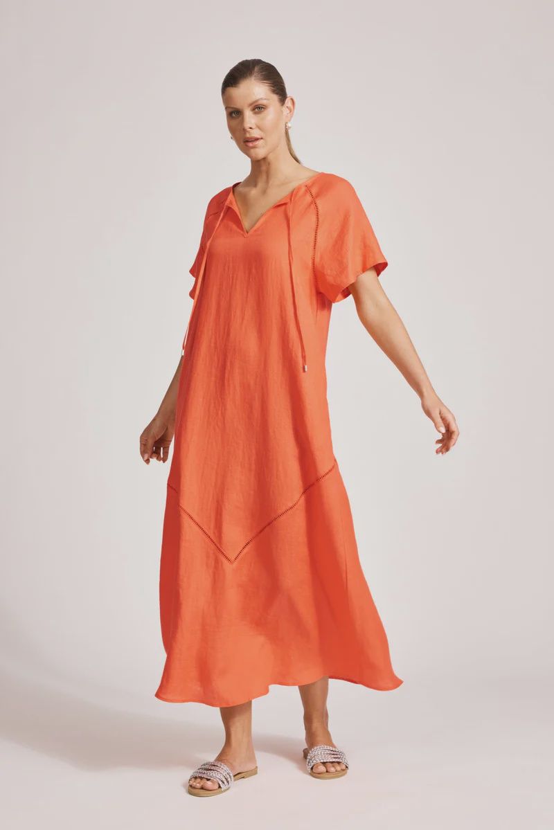 MIRAMAR MAXI DRESS - CORAL