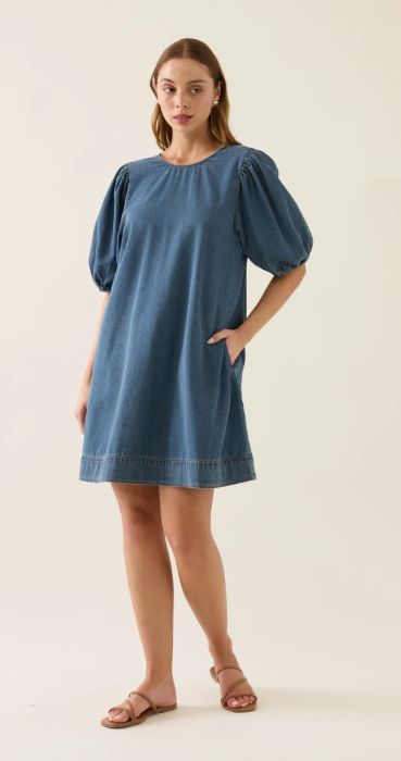 SOFIE DRESS - DENIM DRIFT
