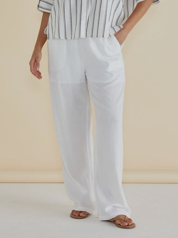 ZAZA RELAX PANT - WHITE