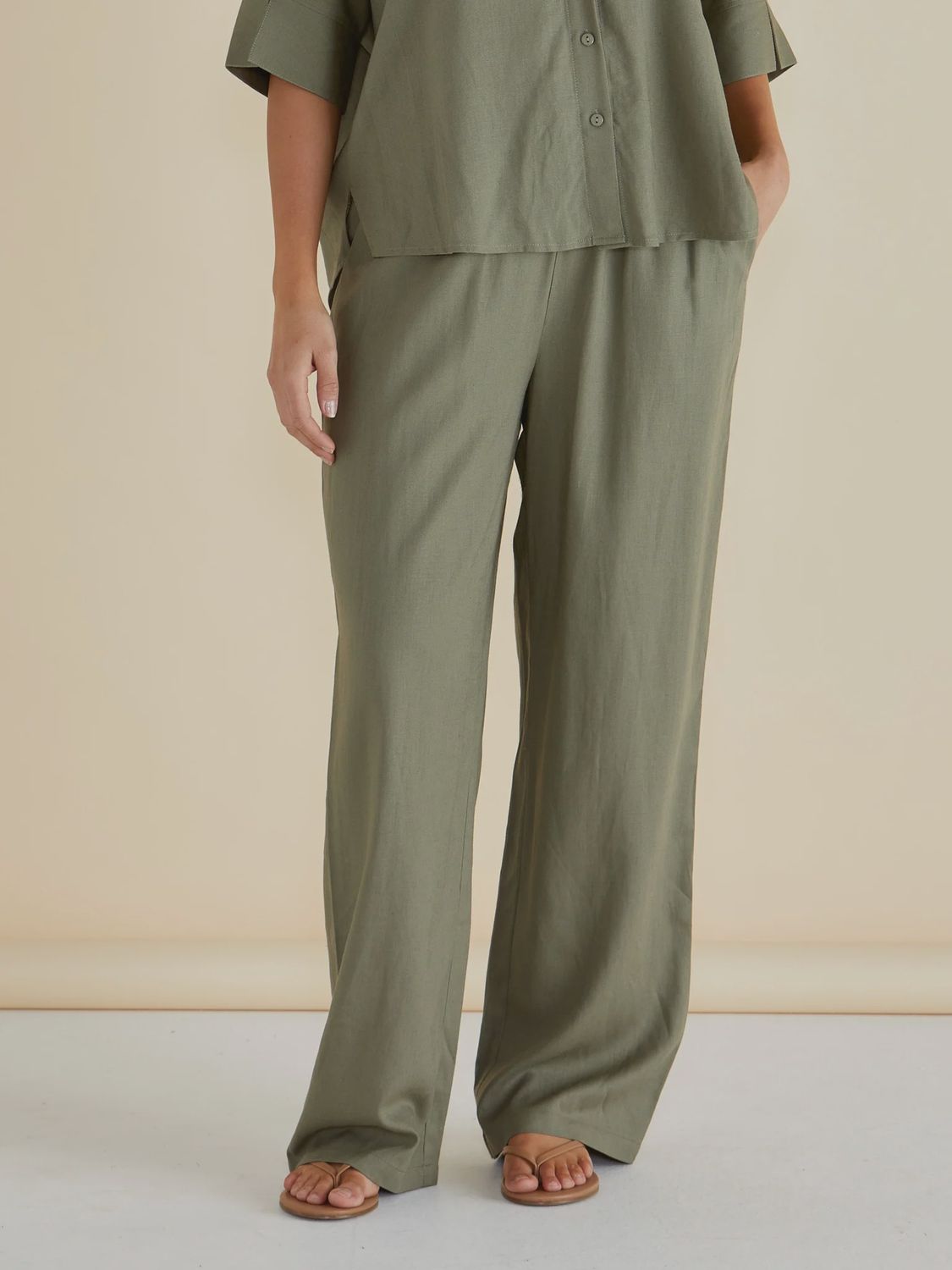 ZAZA RELAX PANT - OLIVE