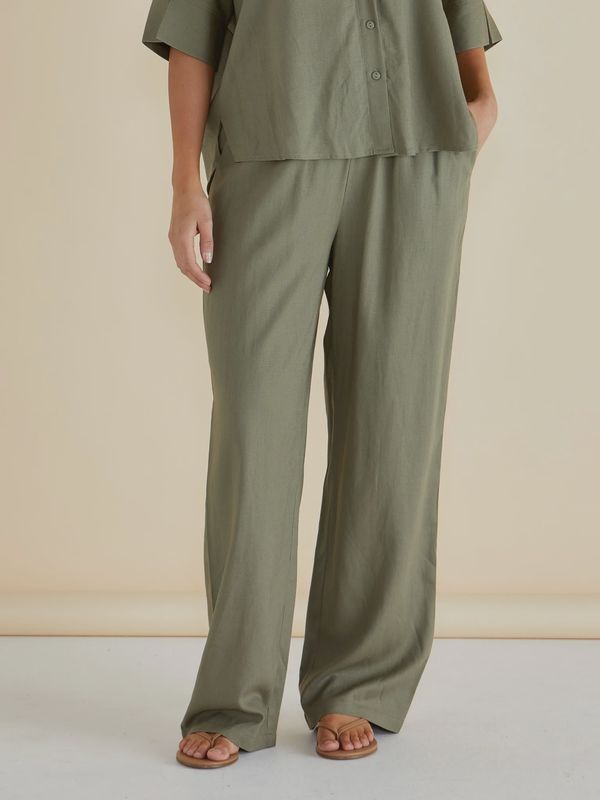 ZAZA RELAX PANT - OLIVE