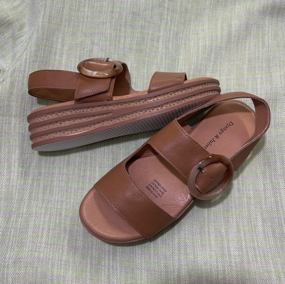 CRICKET LEATHER SANDALS - TAN
