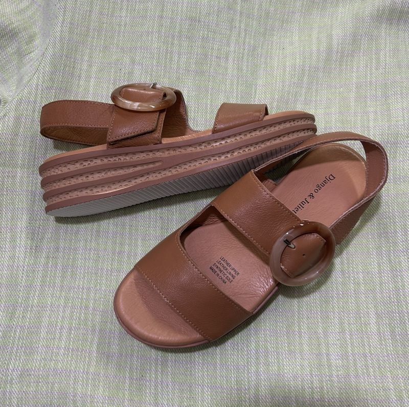 CRICKET LEATHER SANDALS - TAN