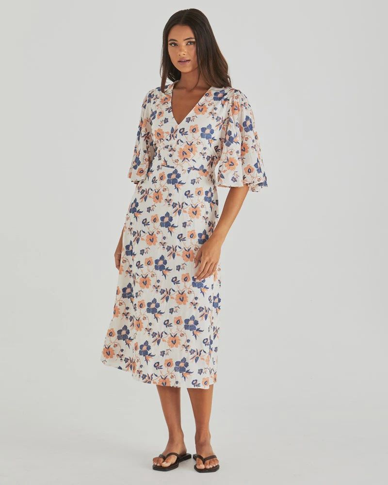 LUCA DRESS - FLORAL EMBROIDERY