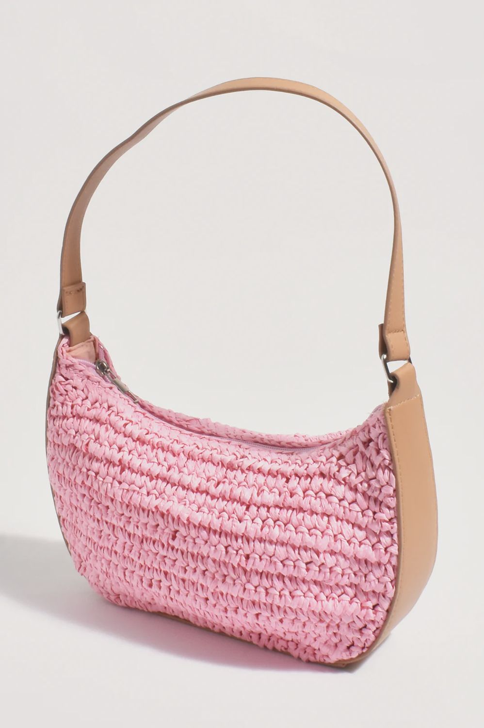 HARMONY PAPER WEAVE BAG - PINK