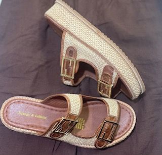 VEXTA LEATHER SLIDE - CHOC