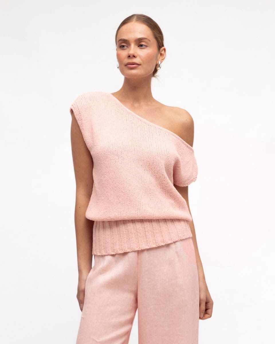 EVELYN KNIT TOP - PINK