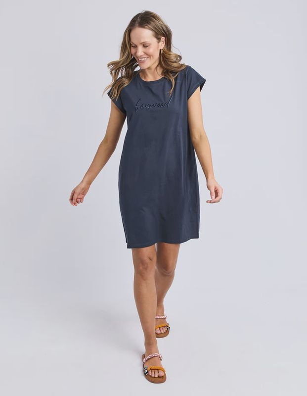 SIGNATURE TEE DRES - DARK SAPPHIRE