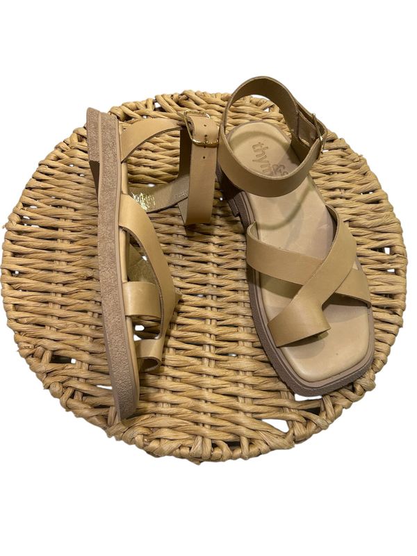 JEWEL LEATHERS SANDALS - NATURAL