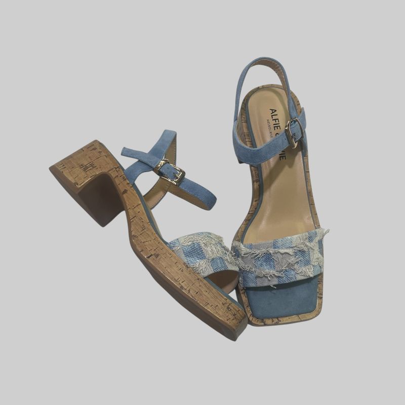 JEZZA DENIM HEEL - BLUE