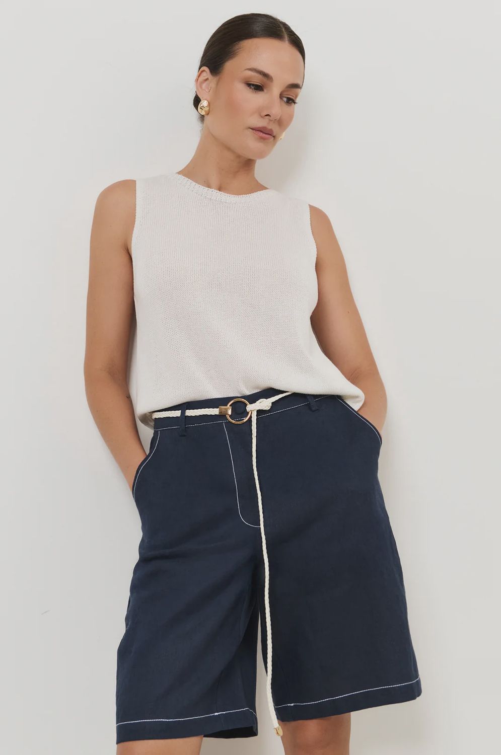 HEIDI BERMUDA SHORT - NAVY