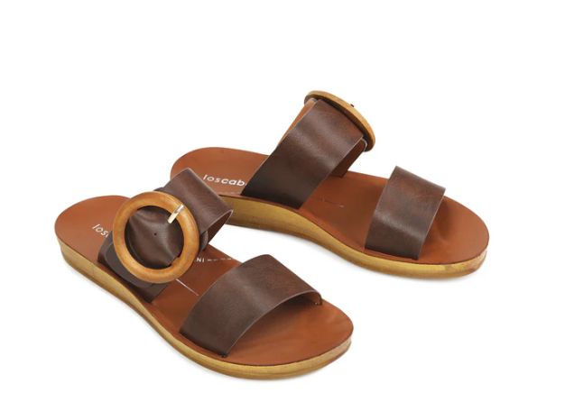 DAMANI BUCKLE SLIDE - CHOC