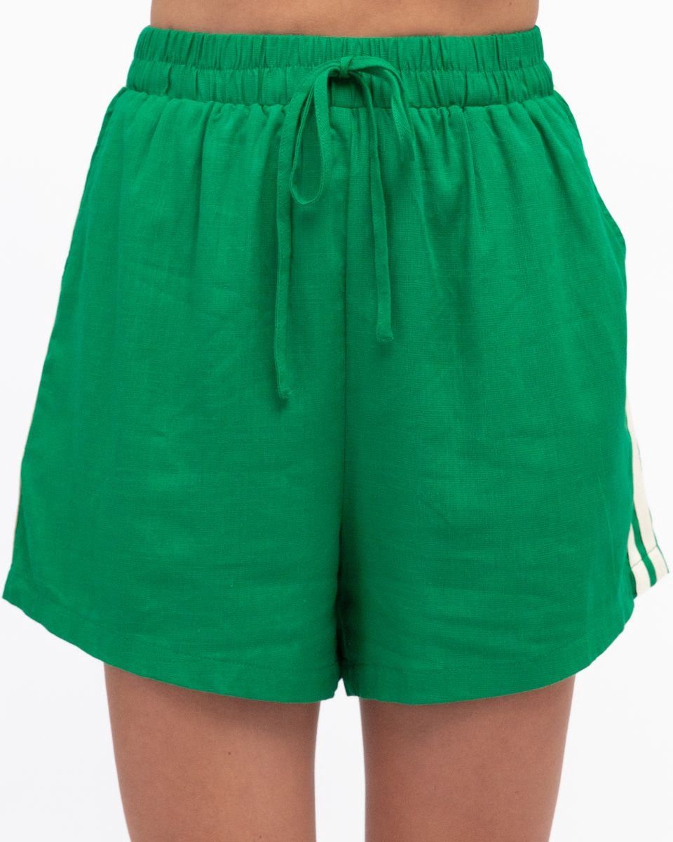 HAZEL STRIPE SHORT - GREEN