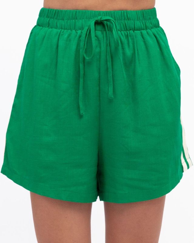 HAZEL STRIPE SHORT - GREEN