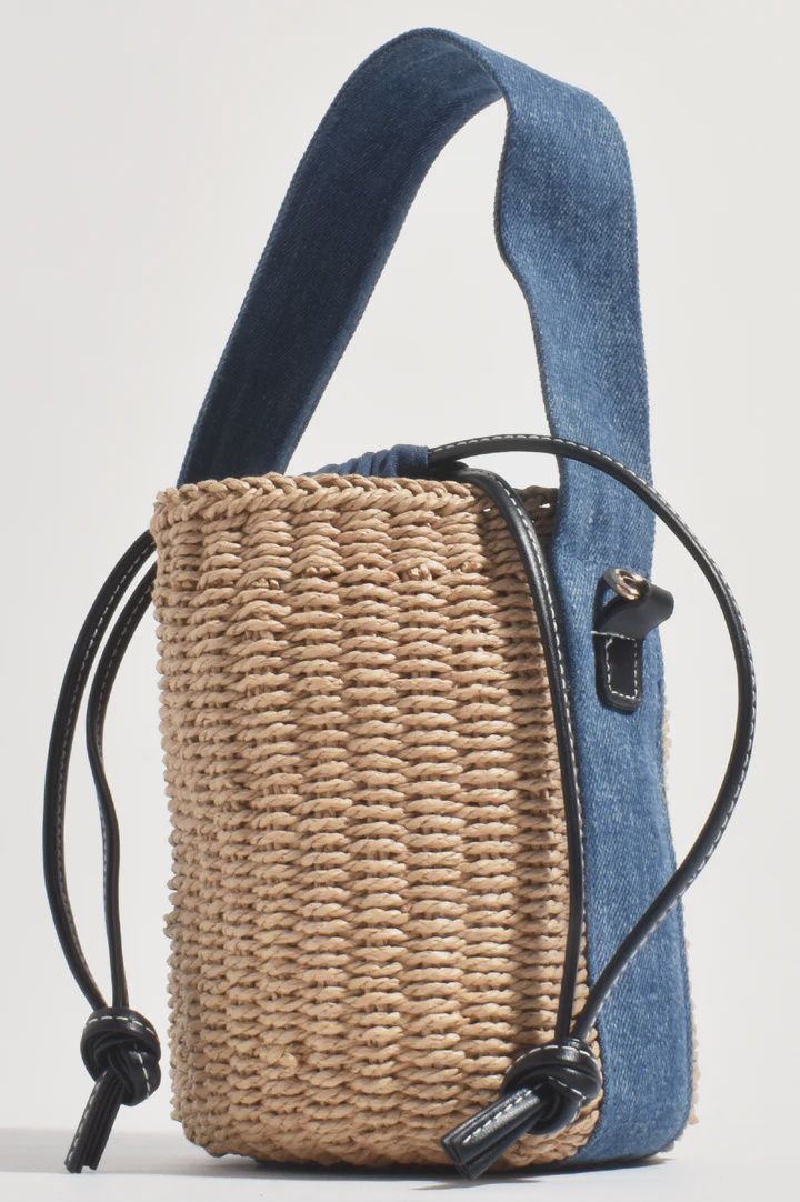 ALEXA DENIM WEAVE BASKET - DENIM