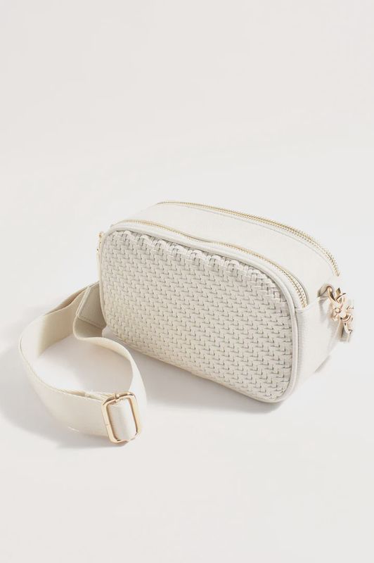 PERCY WEAVE CROSSBODY - CREAM