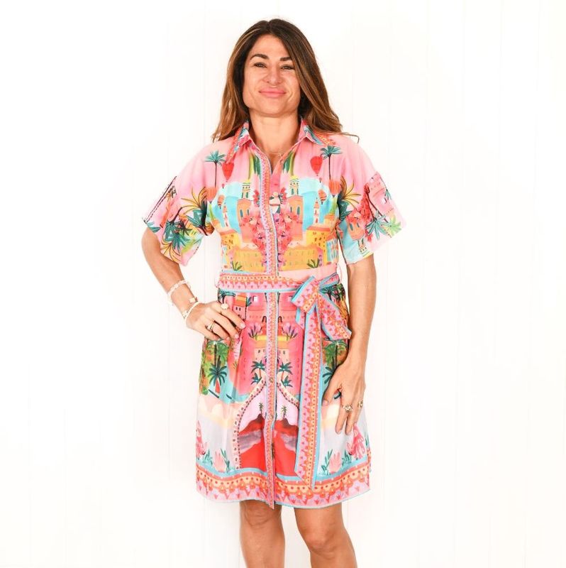 CLAIRE MIDI DRESS - PINK