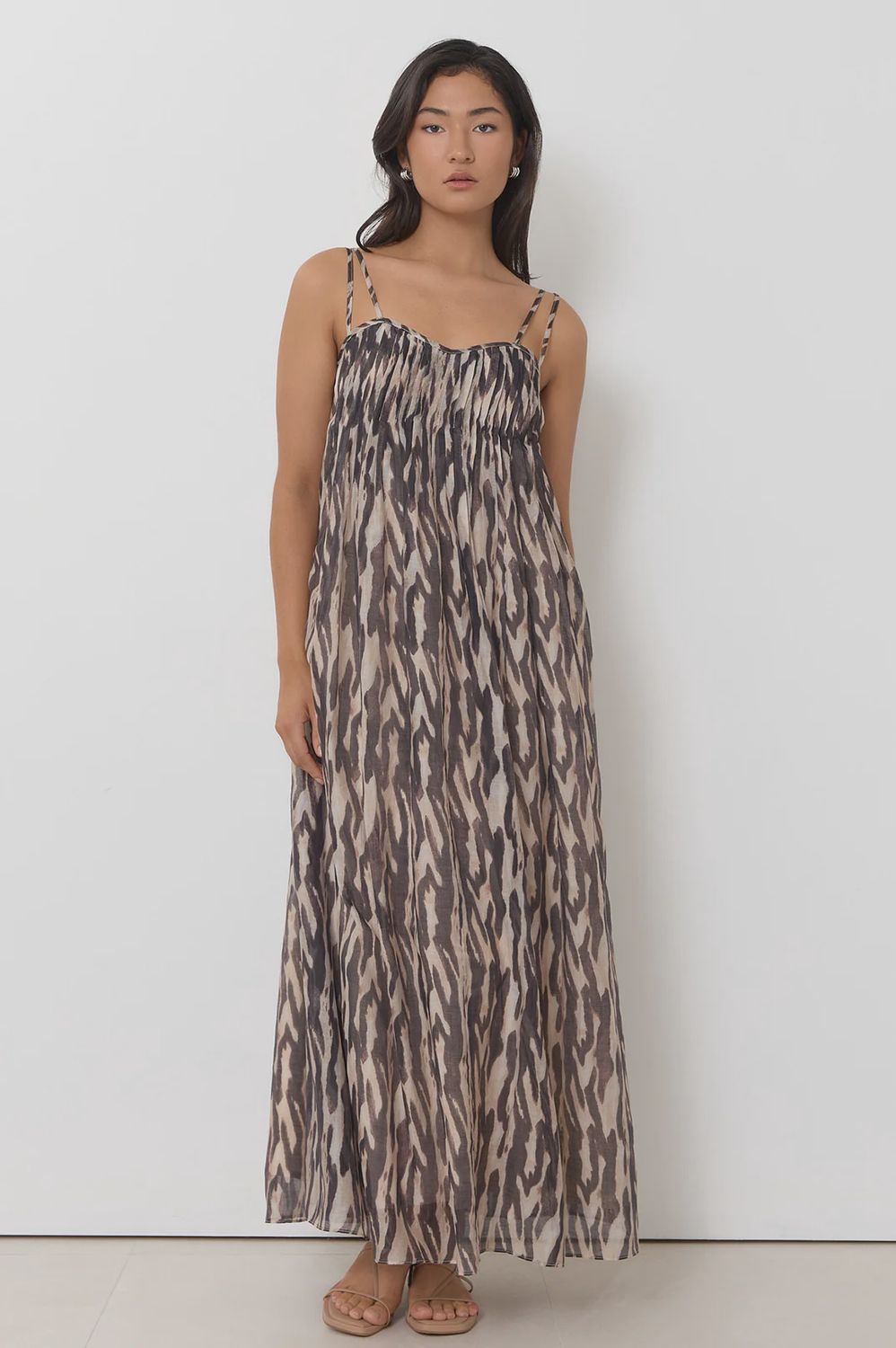INDRA MAXI DRESS - ZEBRA PRINT