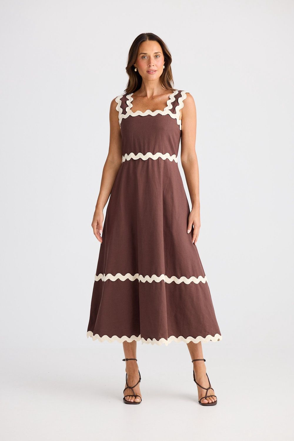 MARLO MIDI DRESS - CHOC