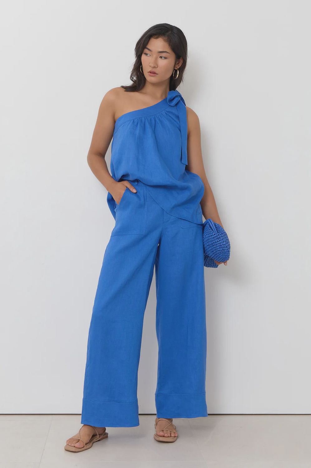 AVALON WIDE LEG PANT - COBOLT