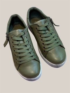 TOKEN LEATHERS SNEAKERS - OLIVE